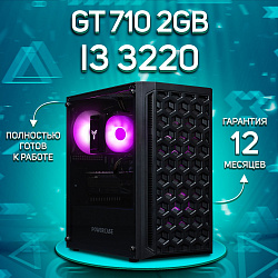 Системный блок Intel Core i3-3220 (NVIDIA GeForce GT 710 2 Гб, RAM 16 ГБ DDR3, 256 ГБ SSD), черный