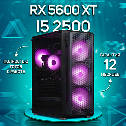 Системный блок Intel Core i5-2400 (AMD Radeon RX 5600 XT 6 Гб, RAM 16 ГБ DDR3, 512 ГБ SSD), черный