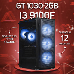 Системный блок Intel Core i3-9100F (NVIDIA GeForce GT 1030 2 Гб, RAM 32 ГБ DDR4, 512 ГБ SSD), черный