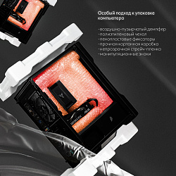 Системный блок AMD Ryzen 5 3600 (AMD Radeon RX 6600 8 Гб, RAM 16 ГБ DDR4, 1000 ГБ SSD), черный