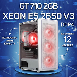Системный блок Intel Xeon E5-2650V3 (NVIDIA GeForce GT 710 2 Гб, RAM 32 ГБ DDR4, 256 ГБ SSD), белый