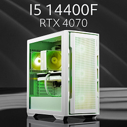 Системный блок Intel Core i5-14400F (NVIDIA GeForce RTX 4070 12 Гб, RAM 32 ГБ DDR5, 2000 ГБ SSD), белый