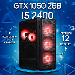 Системный блок Intel Core i5-2400 (NVIDIA GeForce GTX 1050 2 Гб, RAM 16 ГБ DDR3, 1000 ГБ SSD), черный