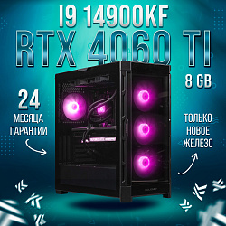 Системный блок Intel Core i9-14900KF (NVIDIA GeForce RTX 4060 Ti 8 Гб, RAM 32 ГБ DDR5, 1000 ГБ SSD), черный