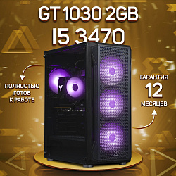 Системный блок Intel Core i5-3470 (NVIDIA GeForce GT 1030 2 Гб, RAM 16 ГБ DDR3, 256 ГБ SSD), черный