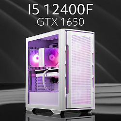 Системный блок Intel Core i5-12400F (NVIDIA GeForce GTX 1650 4 Гб, RAM 16 ГБ DDR4, 2000 ГБ SSD), белый