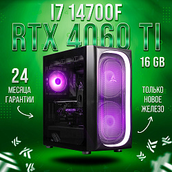 Системный блок Intel Core i7-14700F (NVIDIA GeForce RTX 4060 Ti 16 Гб, RAM 64 ГБ DDR5, 1000 ГБ SSD), черный