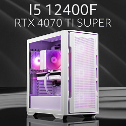 Системный блок Intel Core i5-12400F (NVIDIA GeForce RTX 4070 Ti SUPER 16 Гб, RAM 16 ГБ DDR4, 1000 ГБ SSD), белый