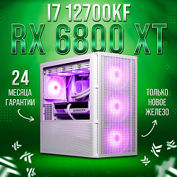 Системный блок Intel Core i7-12700KF (AMD Radeon RX 6800 XT 16 Гб, RAM 16 ГБ DDR4, 2000 ГБ SSD), белый