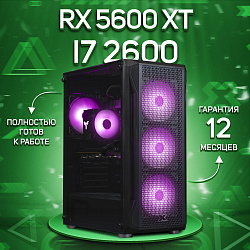 Системный блок Intel Core i7-2600 (AMD Radeon RX 5600 XT 6 Гб, RAM 16 ГБ DDR3, 1000 ГБ SSD), черный